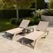 Комплект із 2 шезлонгів Siesta Rio Pro + Стіл Siesta Ocean Side Table - Taupe фото 4