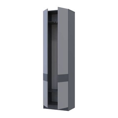 Шафа для одягу Doros Сола Графіт / Сірий 60х40х215 DRS-011744 (44900341)