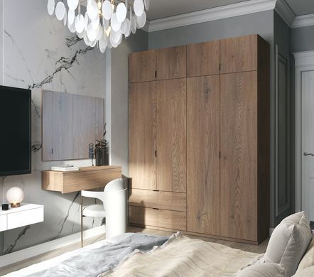 Шафа розпашна з антресоллю Doros Лукас 160х50х240 см Канноло