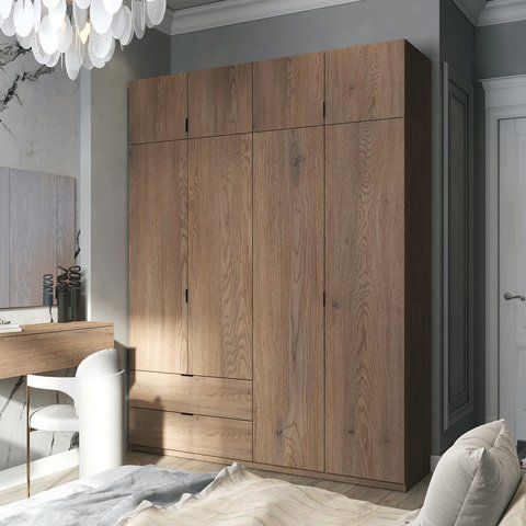 Шафа розпашна з антресоллю Doros Лукас 160х50х240 см Канноло