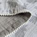 Плед муслин с полубубонами Зайчики серые/серый