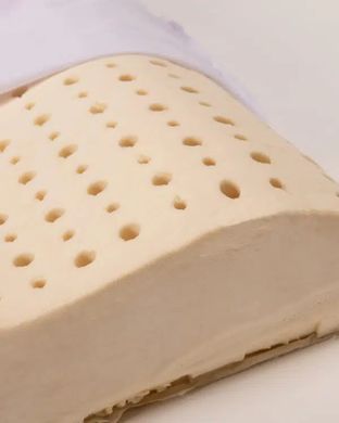 Синяя в полоску Ортопедическая Подушка MERINO Латекс 100% фото