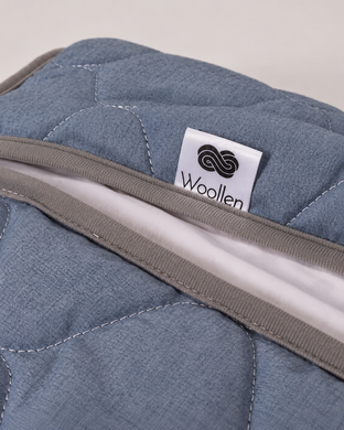 Синяя в полоску Ортопедическая Подушка MERINO Латекс 100% фото