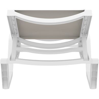 Шезлонг Siesta Rio White Taupe фото