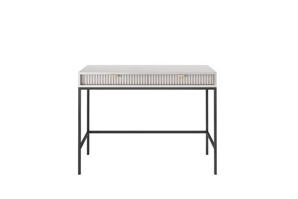 Стіл туалетний Нова/Nova з 2 шухлядами та чорними ніжками T104 Сірий фото