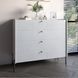 Комод із 4 шухлядами LION Wood із чорними ніжками 100х90х45 см Бетон style