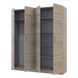 Комплект шаф для одягу з полицями Doros Промо (2 шт.) 180х48х204 см Дуб сонома