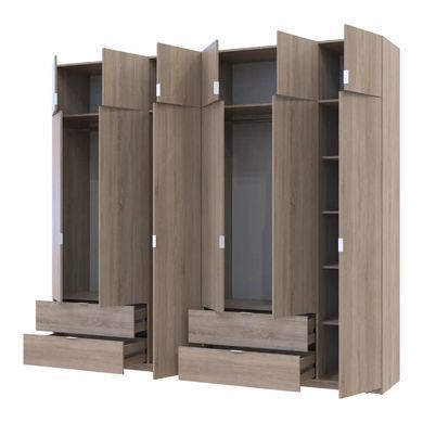 Шафа для одягу Doros Лукас Дуб сонома 3+3 ДСП 270х50х240 DRS-011705 (42005115)