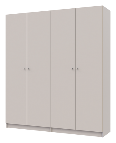 Комплект шаф для одягу з полицями Doros Промо (2 шт.) 180х48х204 см Кашемір