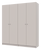 Комплект шаф для одягу з полицями Doros Промо (2 шт.) 180х48х204 см Кашемір
