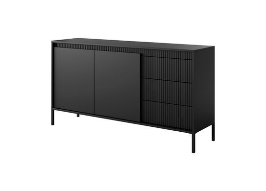 Комод Сенсо/Senso 2-дверный с 3 ящиками 2D3S/153 Черный