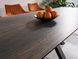 Стіл Columbus Ceramic 160(240)x90 коричневий ефект дерева/чорний