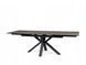 Стіл Columbus Ceramic 160(240)x90 коричневий ефект дерева/чорний