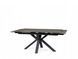 Стіл Columbus Ceramic 160(240)x90 коричневий ефект дерева/чорний