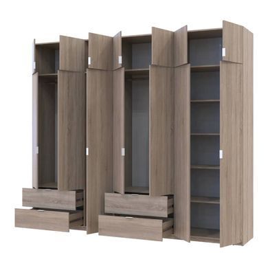 Шафа для одягу Doros Лукас Дуб сонома 3+4 ДСП 280х50х240 DRS-011706 (42005119)