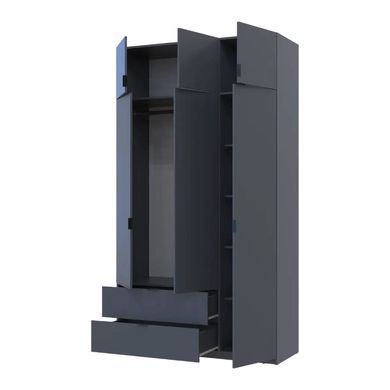 Шафа для одягу Doros Лукас Графіт 3ДСП 135х50х240 DRS-011654 (80737801)
