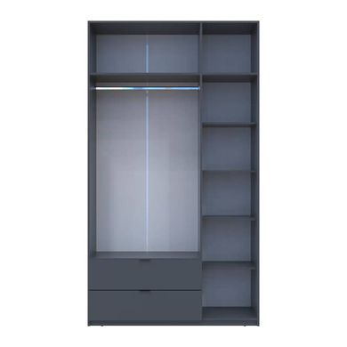 Шафа для одягу Doros Лукас Графіт 3ДСП 135х50х240 DRS-011654 (80737801)