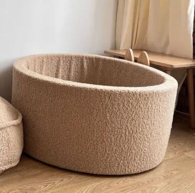Сухий басейн 110 см + 200 кульок темно бежевий Teddy фото