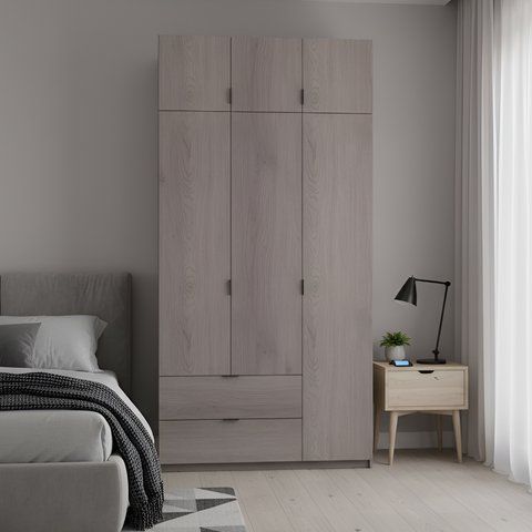 Шафа розпашна з антресоллю Doros Лукас 120х50х240 см Канноло