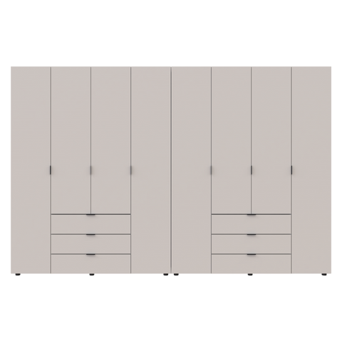 Комплект шаф для одягу Doros Гелар (2 шт.) 310х49,5х203,4 см Кашемір