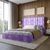 Двуспальная кровать LION Нино 180x200 см SILK 401 Лавандовый