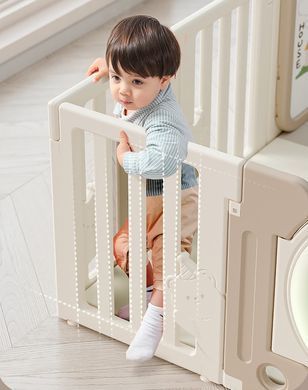 Дитячий манеж з килимком 5в1 Terrio &ldquo;Sleepy M&rdquo; 150х180 см, білий