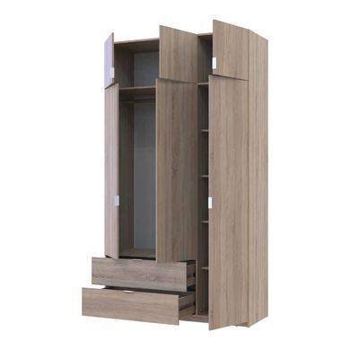 Шафа для одягу Doros Лукас Дуб Сонома 3ДСП 135х50х240 DRS-011655 (80737803)