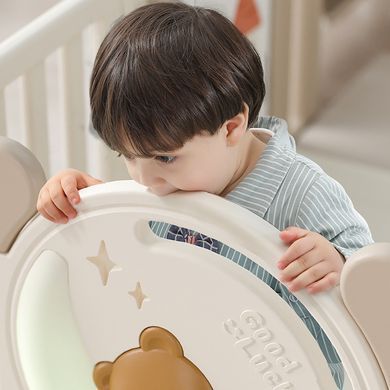 Дитячий манеж з килимком 5в1 Terrio &ldquo;Sleepy M&rdquo; 150х180 см, білий