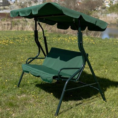 Садова гойдалка 4Р Garden тримісна 180х110см, зелена