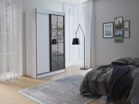 Шафа OSLO II 120 біло/чорна