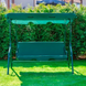 Садова гойдалка 4Р Garden тримісна 180х110см, зелена