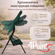 Садова гойдалка 4Р Garden тримісна 180х110см, зелена