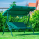 Садова гойдалка 4Р Garden тримісна 180х110см, зелена