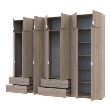 Шафа для одягу Doros Лукас Дуб сонома 3+4 ДСП 300х50х240 DRS-011708 (42005131)