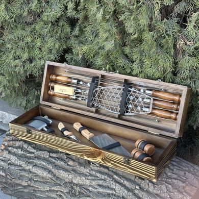 Подарочный набор Mzavod Мастер BBQ светлая текстура фото