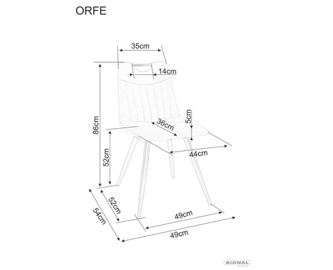 Стул ORFE VELVET оливковый