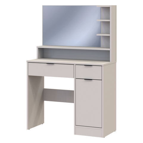 Туалетний столик з дзеркалом Doros Естель 90х38х135 см Кашемір фото