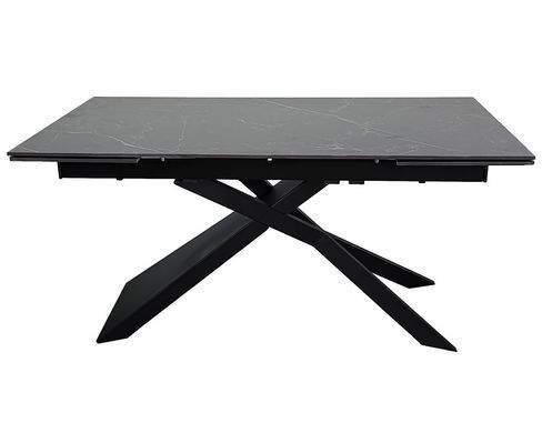 Стол обеденный раскладной MADISON CERAMIC 160(240)х90 черный мат/черный