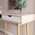 Письмовий стіл LION Сканді-1 Німфея Альба (білий)/Дуб Артизан (стільниця) ТОП