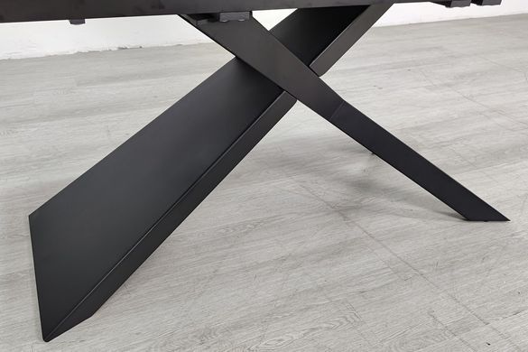 Стол обеденный раскладной MADISON CERAMIC 160(240)х90 черный мат/черный