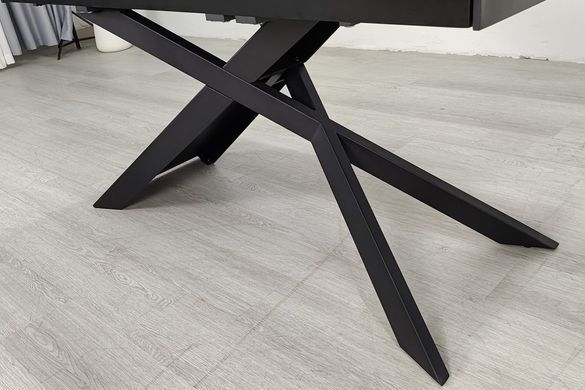 Стол обеденный раскладной MADISON CERAMIC 160(240)х90 черный мат/черный