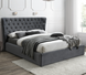 Кровать Carven Velvet 160x200 цвет серый