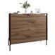 Комод с 4 ящиками LION Wood с черными ножками 100х90х45 см Дуб Ливорно