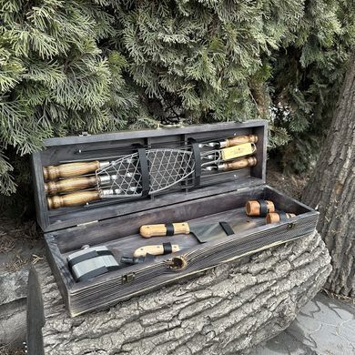 Подарочный набор Mzavod Мастер BBQ темная текстура фото