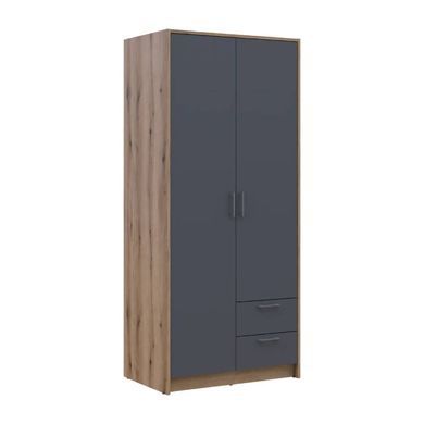 Шкаф для одежды Doros Ронди Дуб Артизан/Графит 2ДСП 82х52х195 DRS-011657 (80737804)