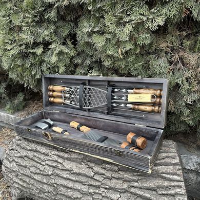 Подарочный набор Mzavod Мастер BBQ темная текстура фото