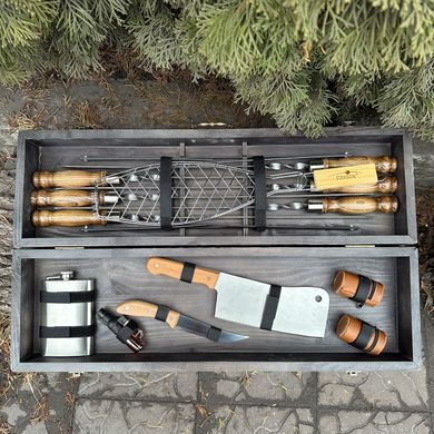 Подарочный набор Mzavod Мастер BBQ темная текстура фото
