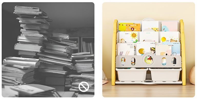Книжкова полиця з контейнерами Terrio &ldquo;Carry&rdquo; Блакитно-біла, білий