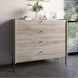 Комод із 4 шухлядами LION Wood із чорними ніжками 100х90х45 см Дуб Сонома