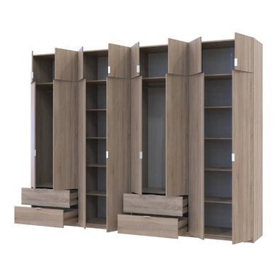 Шкаф для одежды Doros Лукас Дуб сонома 4+4 ДСП 320х50х240 DRS-011710 (42005127)
